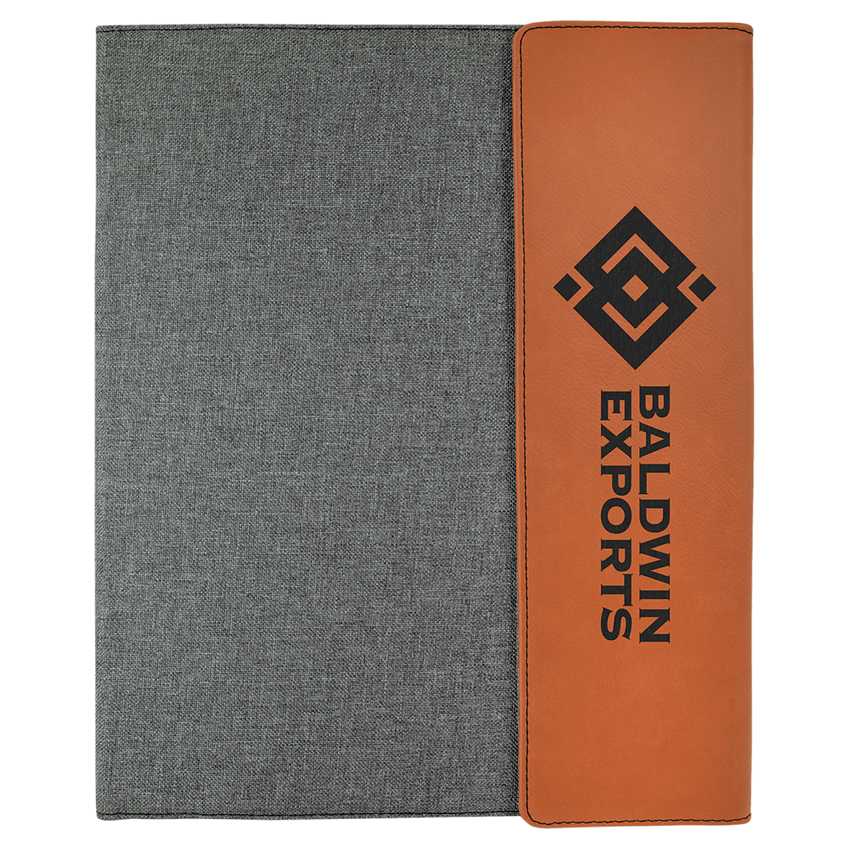 Gray Canvas Portfolio with Notepad-AKD Ink