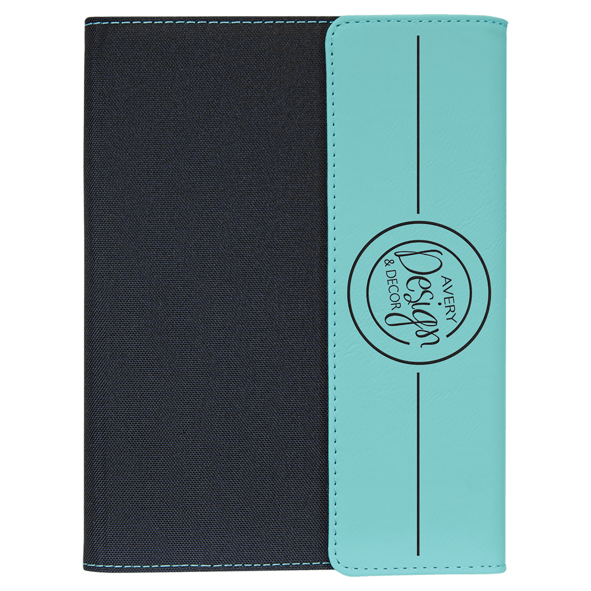 Black Canvas Portfolio with Notepad-AKD Ink