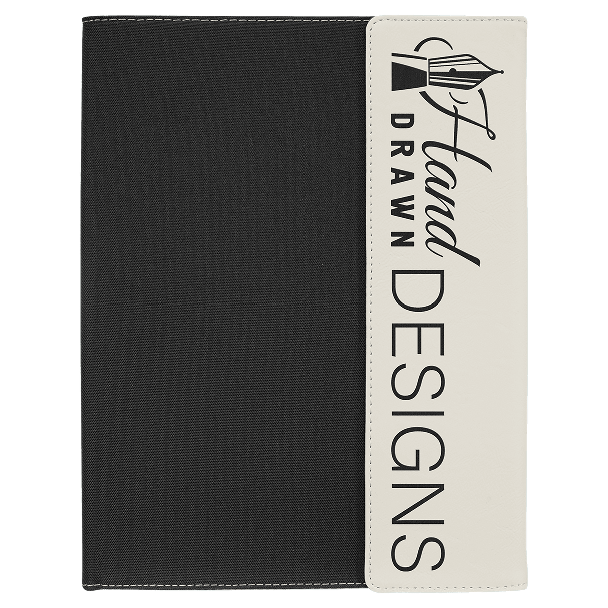Black Canvas Portfolio with Notepad-AKD Ink