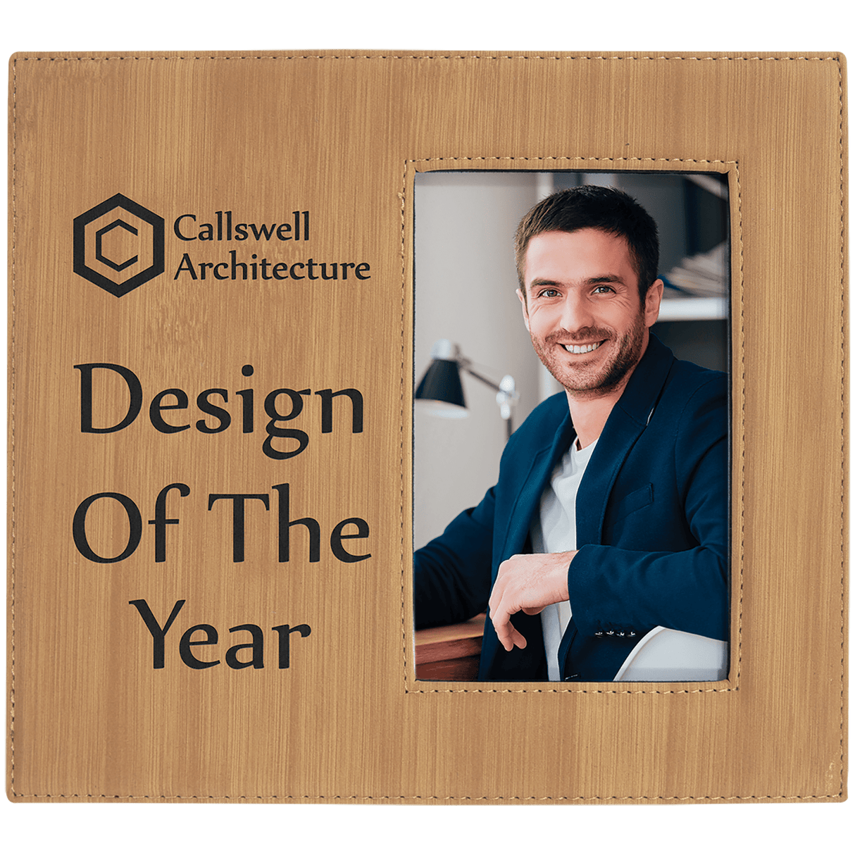 4" x 6" Photo Frame with Large Engraving Area-AKD Ink