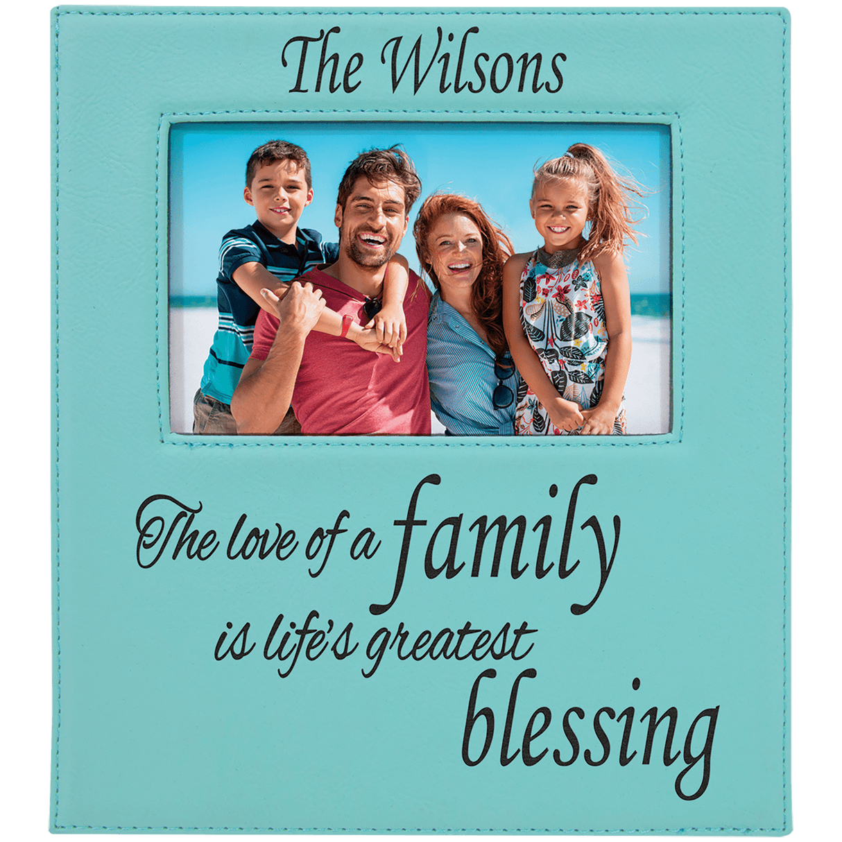 4" x 6" Photo Frame with Large Engraving Area-AKD Ink