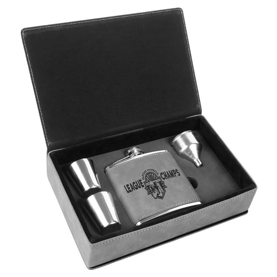 6 oz. Flask Gift Set-AKD Ink