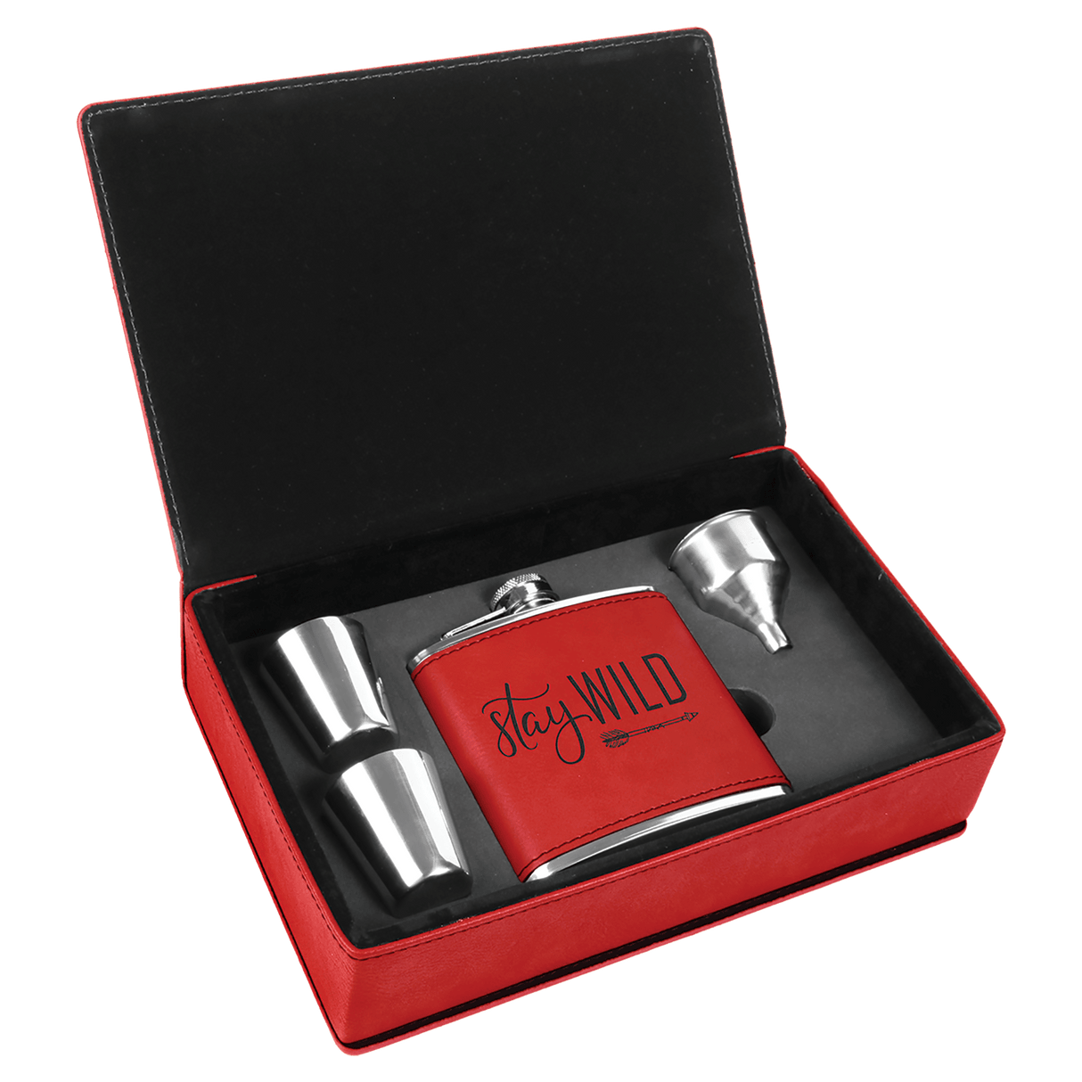 6 oz. Flask Gift Set-AKD Ink