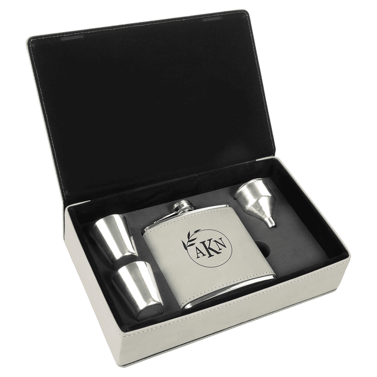 6 oz. Flask Gift Set-AKD Ink