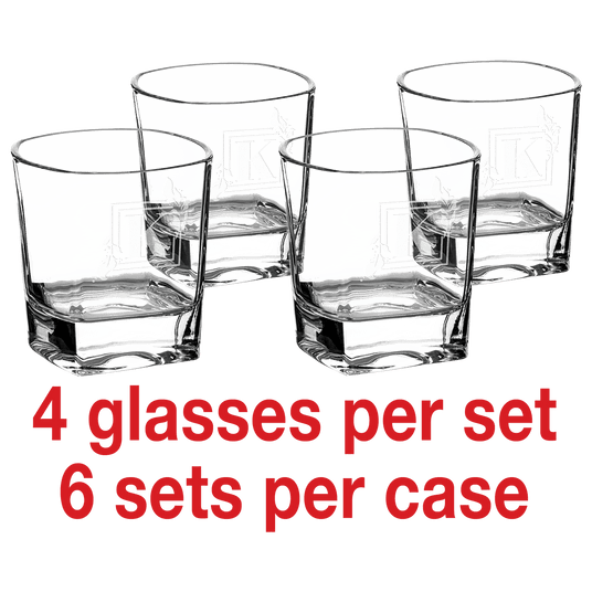 Rectangle Rocks Glasses in Gift Box-AKD Ink
