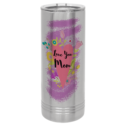Polar Camel 22 oz. Stainless Steel Sublimatable Skinny Tumbler with Slider Lid-AKD Ink