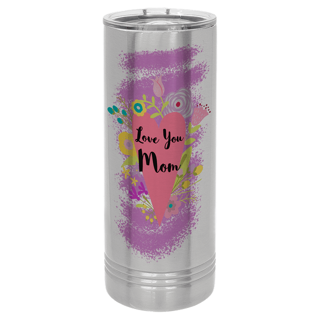Polar Camel 22 oz. Stainless Steel Sublimatable Skinny Tumbler with Slider Lid-AKD Ink