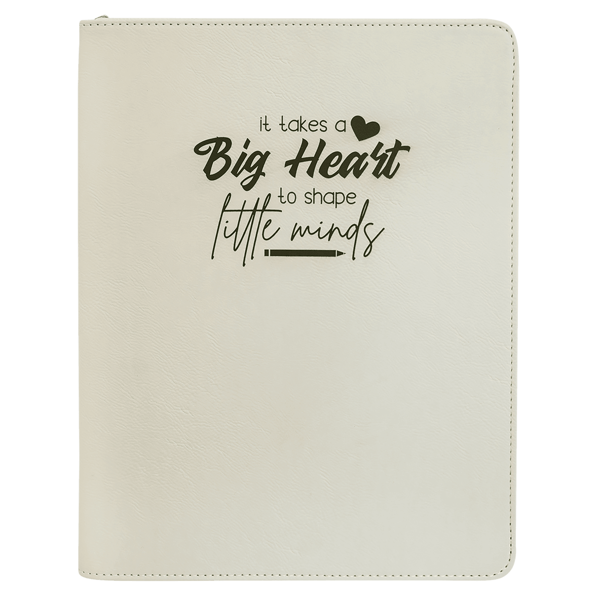 9 1/2" x 12" Portfolio with Notepad and Zipper-AKD Ink