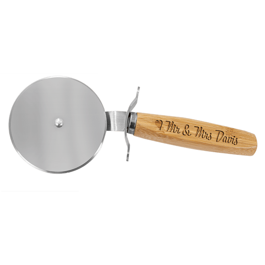 Bamboo Pizza Cutter-AKD Ink