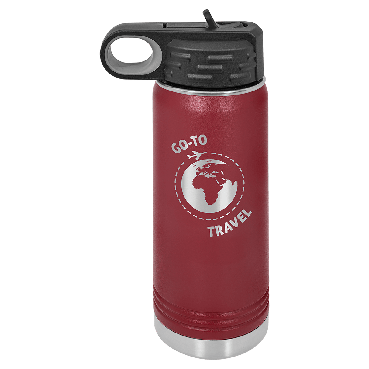 20 oz. Polar Camel Powder Coated Water Bottle-AKD Ink