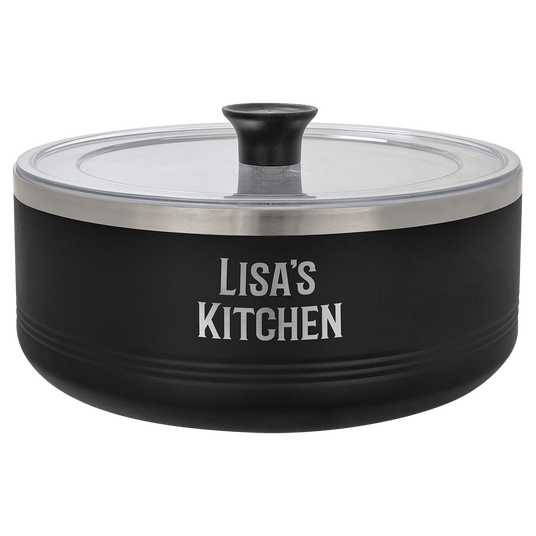 3 Quart Polar Camel Serving Bowl with Lid-AKD Ink