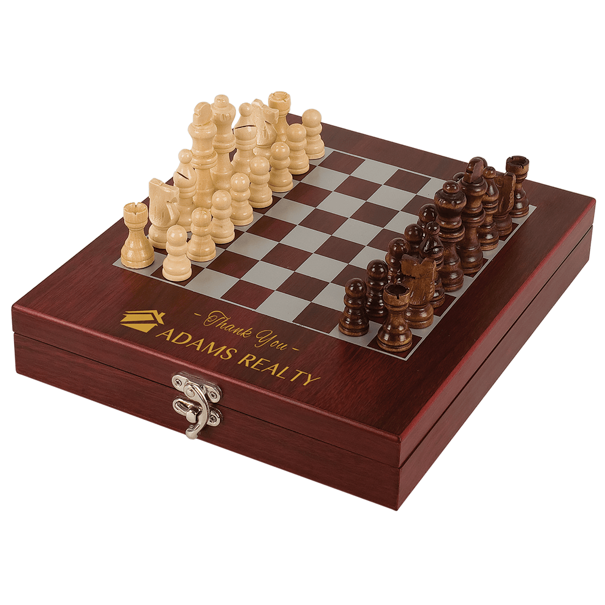 Rosewood Finish Chess Set-AKD Ink