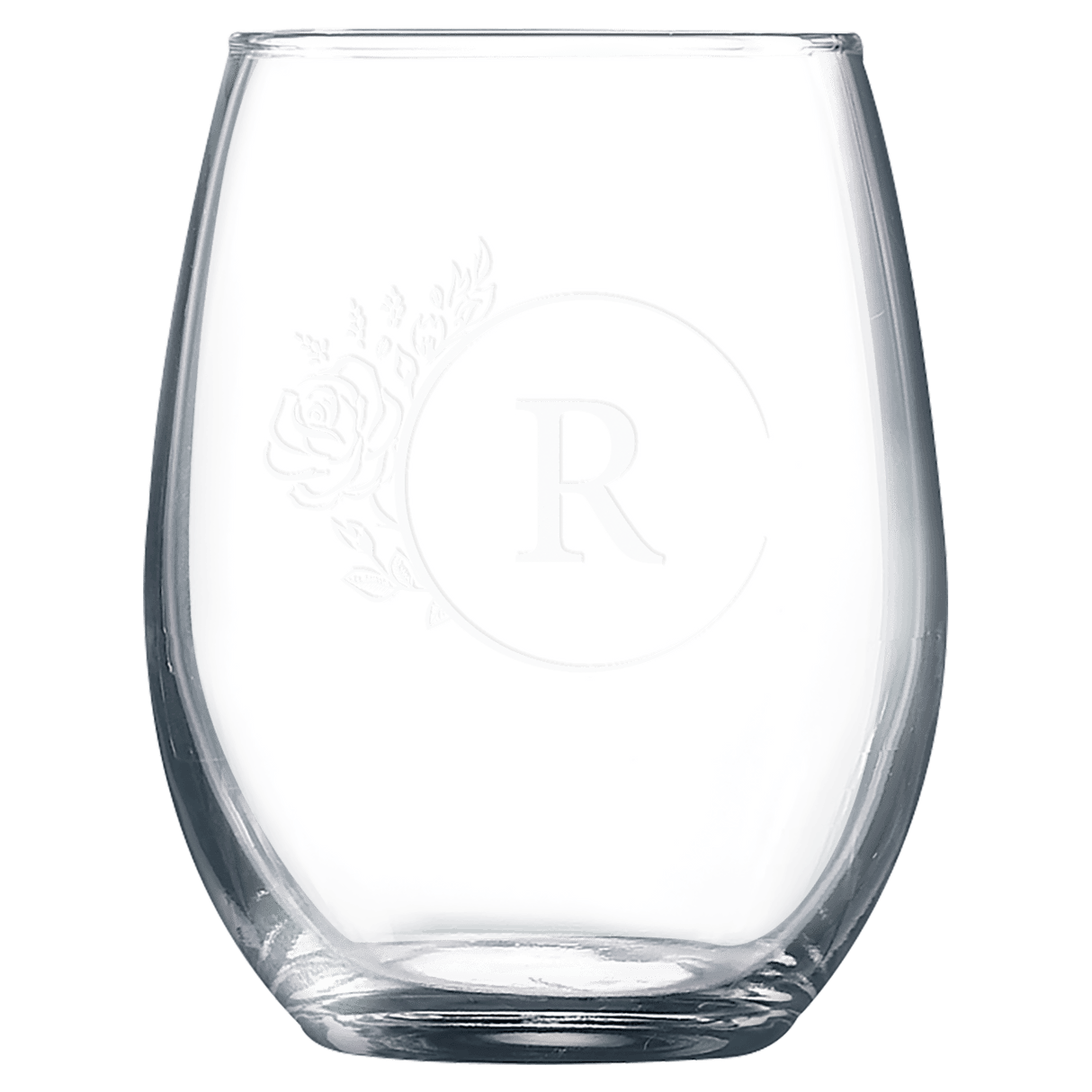 9 oz. Stemless Wine Glass-AKD Ink