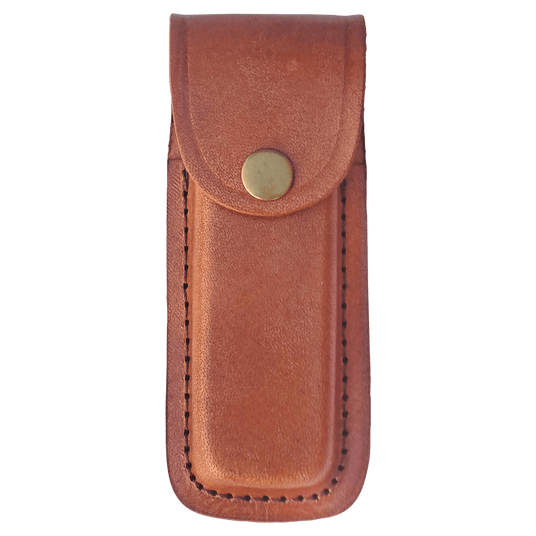 Bison River Leather Sheath with Snap Closure for Folding Knife-AKD Ink