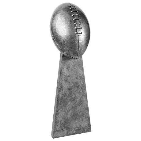 Antique Silver Football Resin-10 1/4"-AKD Ink
