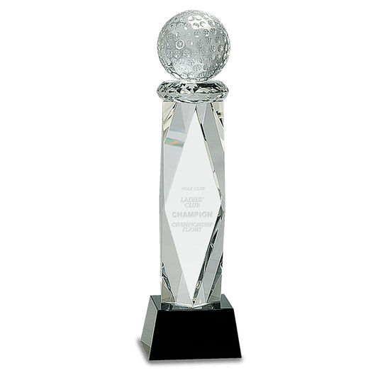 Crystal Golf Ball Tower Award-AKD Ink