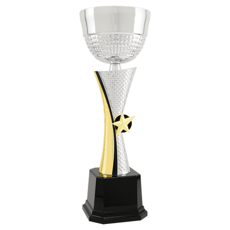 Silver/Gold Textured Metal Cup-11 3/4"-AKD Ink