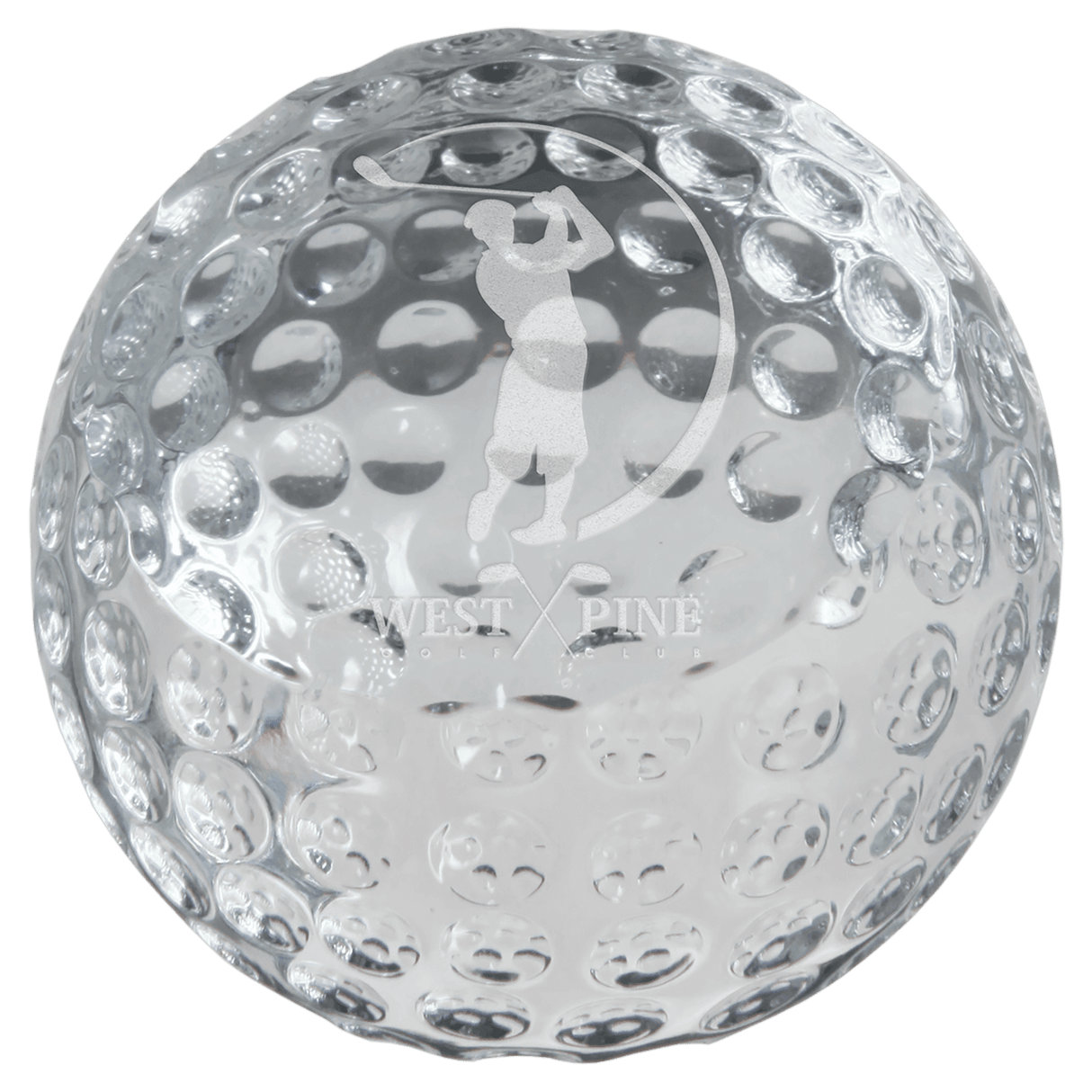 Crystal Golf Ball-2 3/8"-AKD Ink