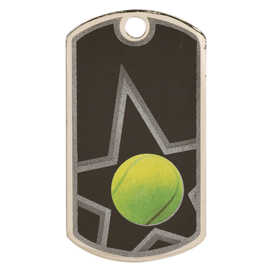 Tennis Dog Tag-AKD Ink
