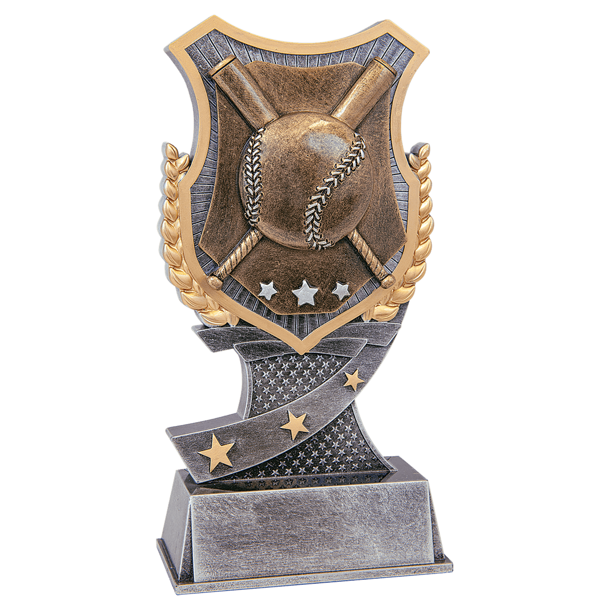 Baseball/Softball Shield Award-6"-AKD Ink