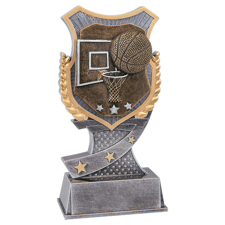Basketball Shield Award-6"-AKD Ink