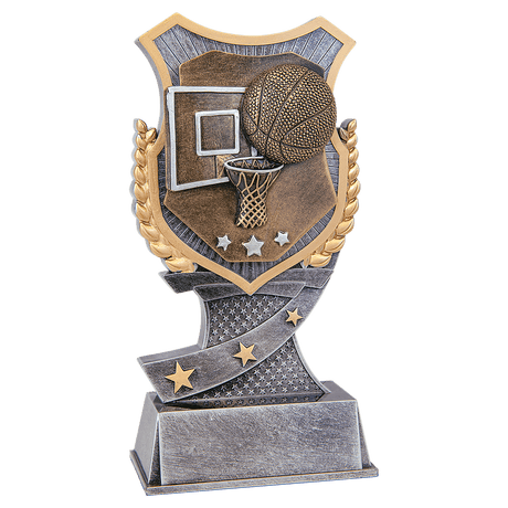 Basketball Shield Award-6"-AKD Ink