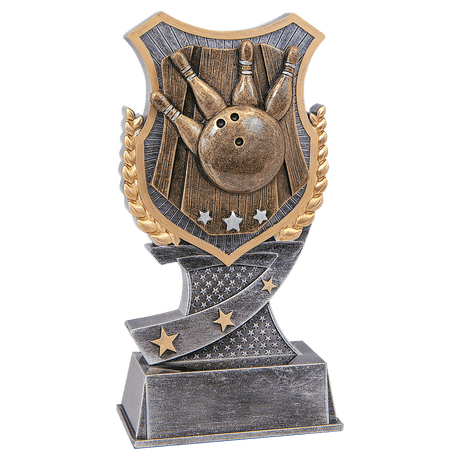 Bowling Shield Award-6"-AKD Ink