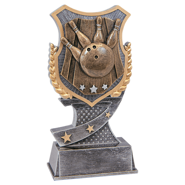 Bowling Shield Award-6"-AKD Ink