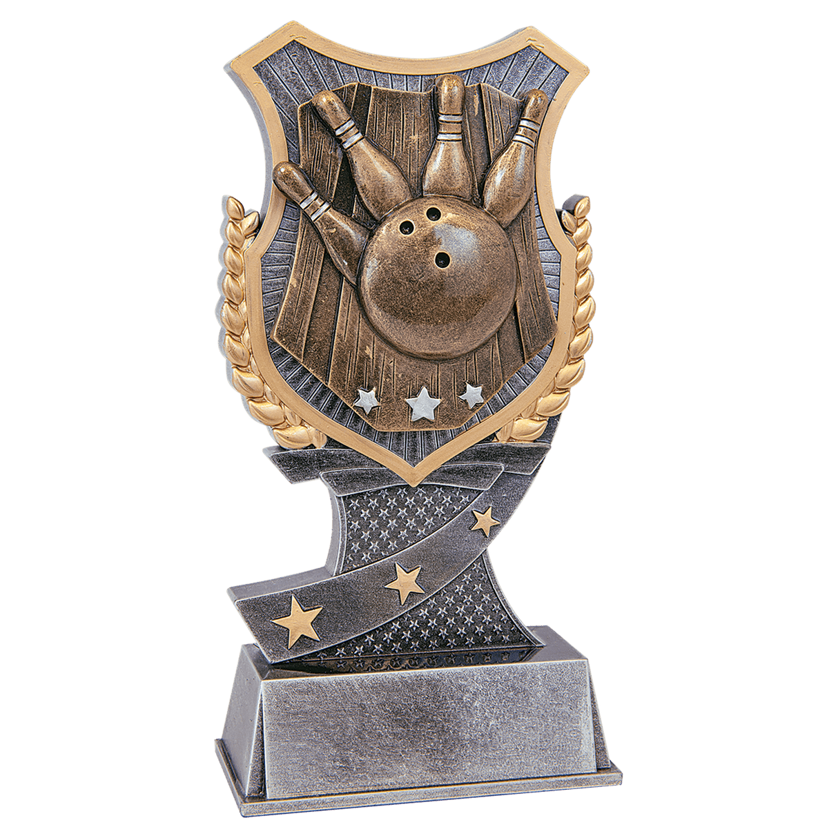 Bowling Shield Award-6"-AKD Ink