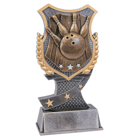 Bowling Shield Award-6"-AKD Ink