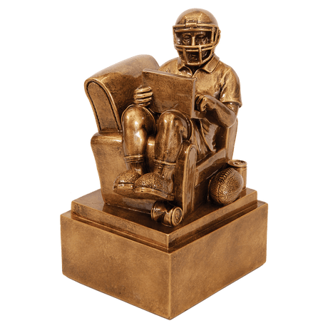 Fantasy Football Man In Chair Resin-6"-AKD Ink