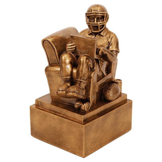 Fantasy Football Man In Chair Resin-6"-AKD Ink