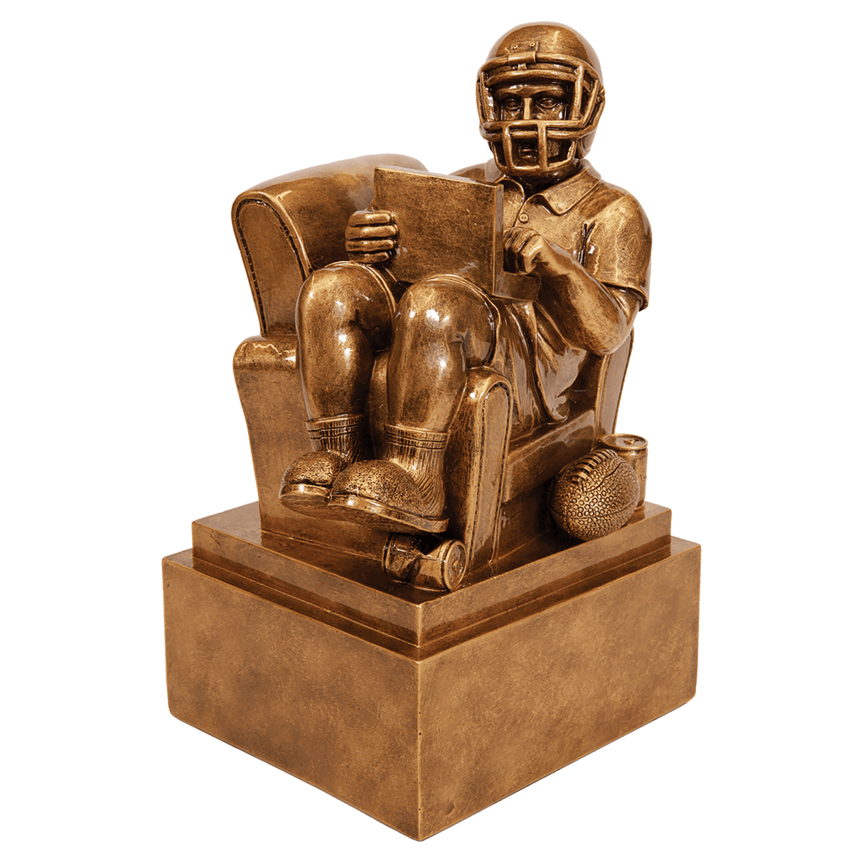 Fantasy Football Man In Chair Resin-6"-AKD Ink