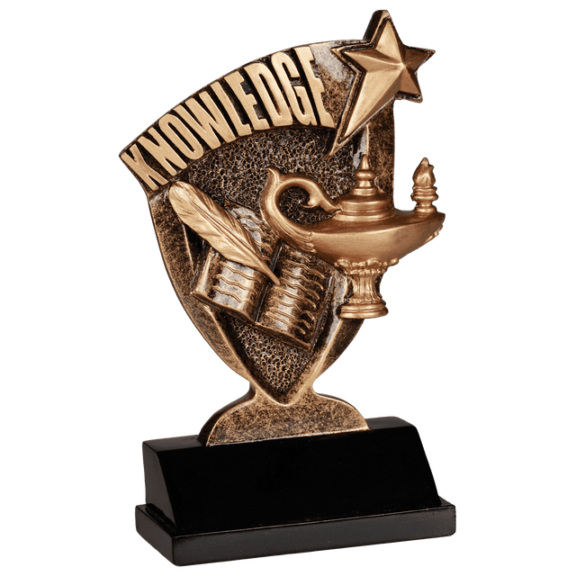 Lamp of Knowledge Broadcast Resin-6"-AKD Ink