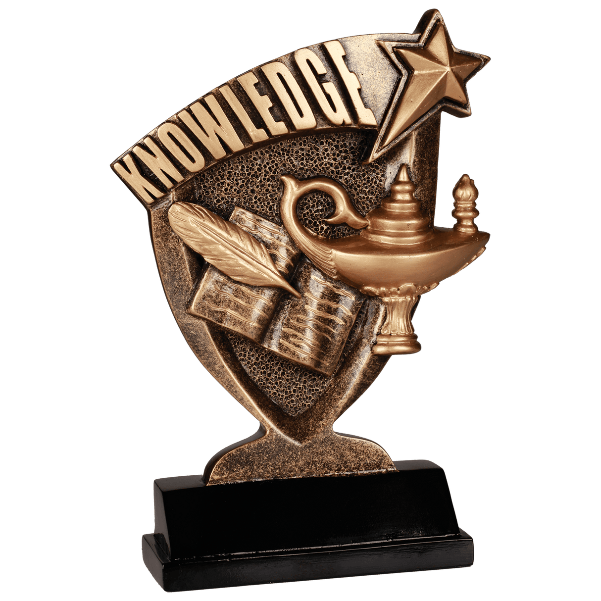 Lamp of Knowledge Broadcast Resin-6"-AKD Ink