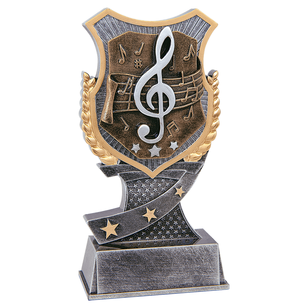 Music Shield Award-6"-AKD Ink