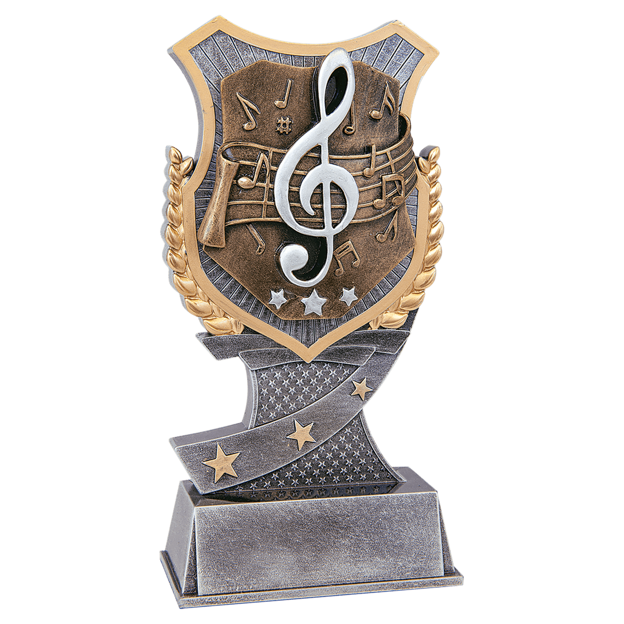 Music Shield Award-6"-AKD Ink