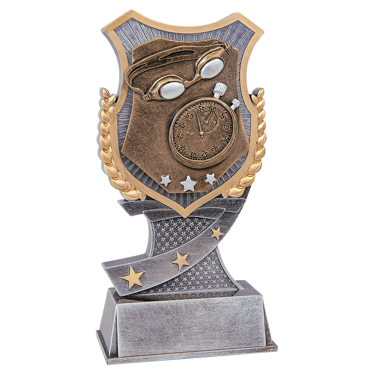 Swimming Shield Award-6"-AKD Ink