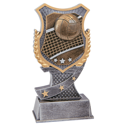 Volleyball Shield Award-6"-AKD Ink