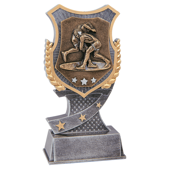 Wrestling Shield Award-6"-AKD Ink