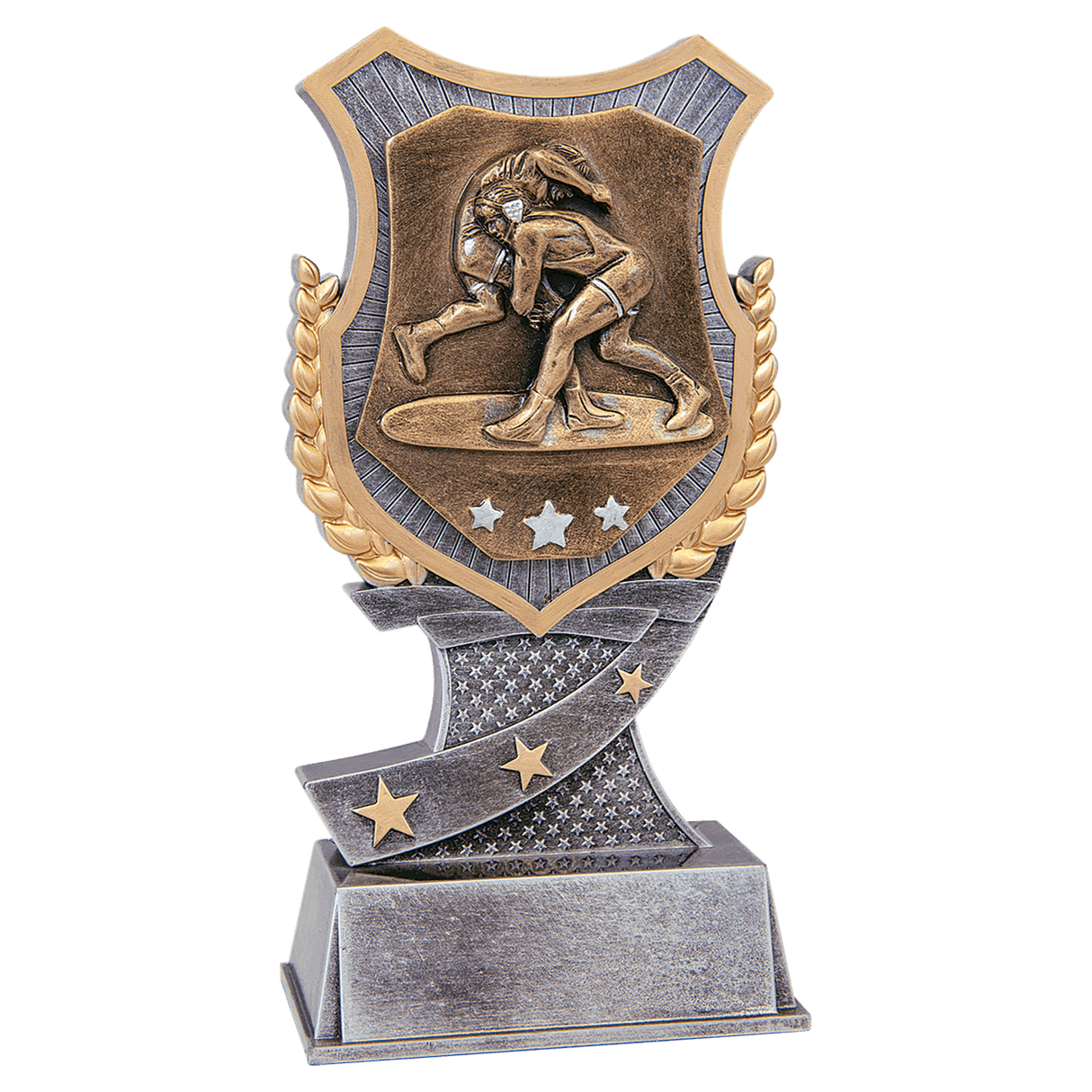 Wrestling Shield Award-6"-AKD Ink