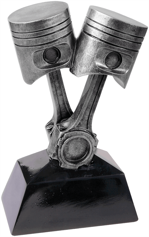 Antique Silver Piston Resin-7"-AKD Ink