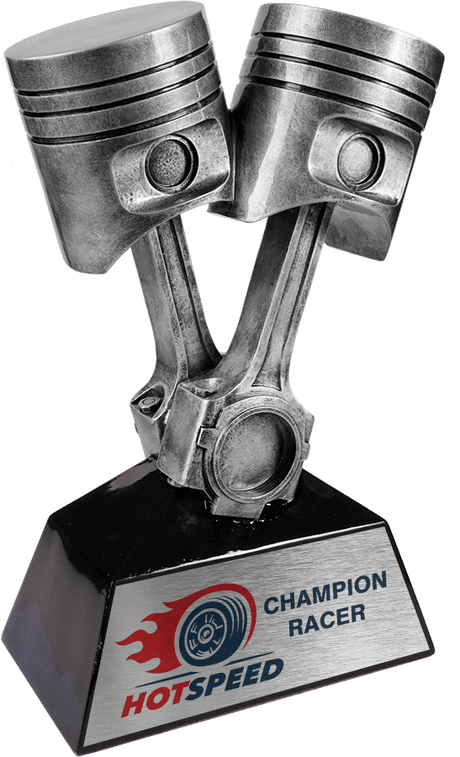 Antique Silver Piston Resin-7"-AKD Ink