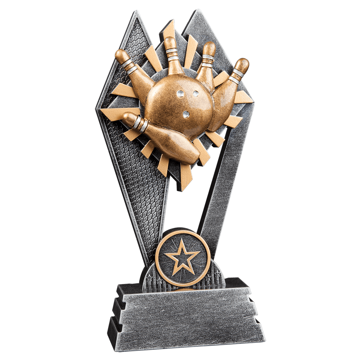 Bowling Sun Ray Award-7"-AKD Ink