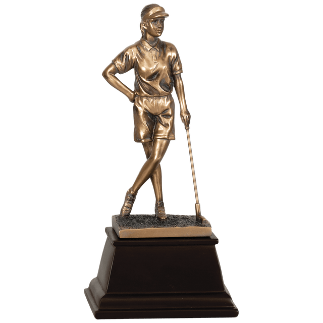 Female Bronze Golf Resin-9"-AKD Ink