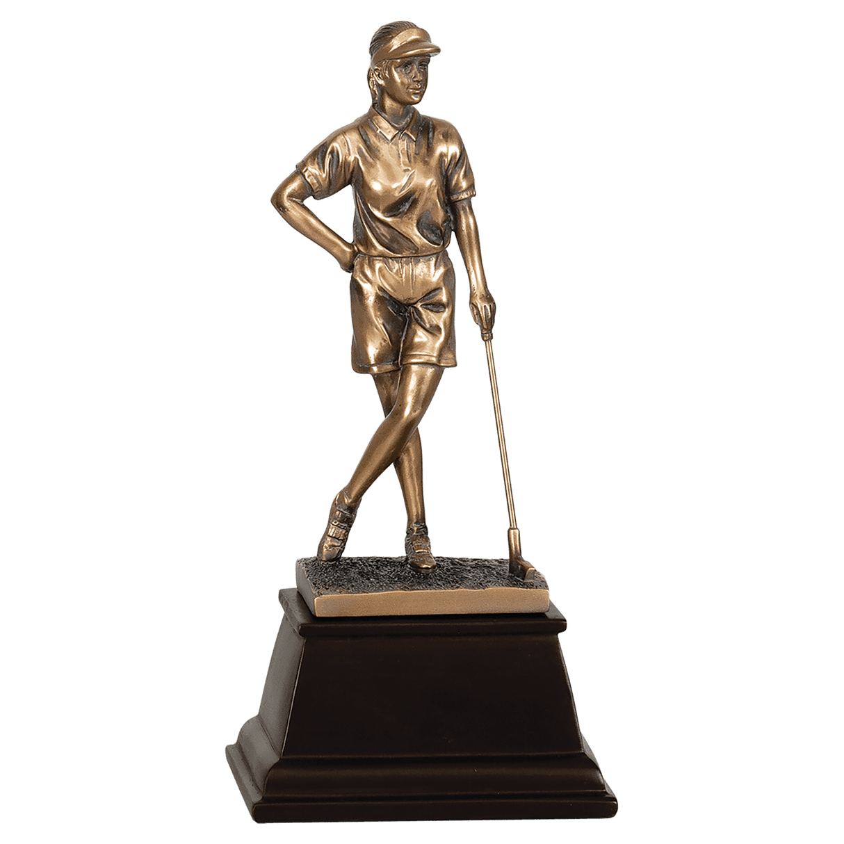 Female Bronze Golf Resin-9"-AKD Ink
