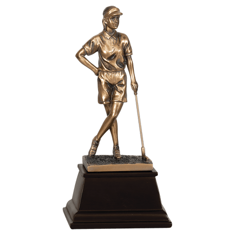 Female Bronze Golf Resin-9"-AKD Ink