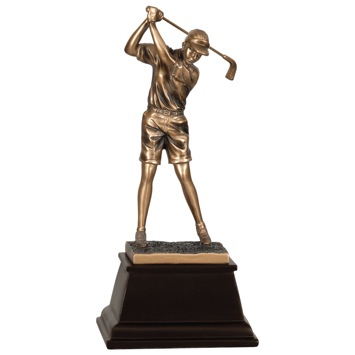 Female Bronze Golf Resin-9"-AKD Ink