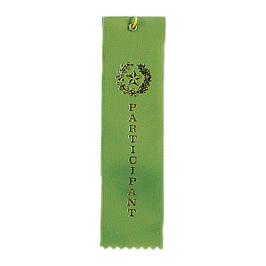 Participant Carded Ribbon with String-AKD Ink