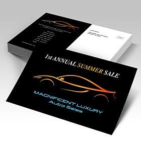 Raised Spot UV Postcards printed by AKD Ink